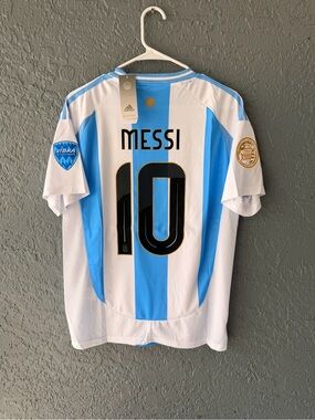 Messi 2024 Argentina Jersey Blue Men size